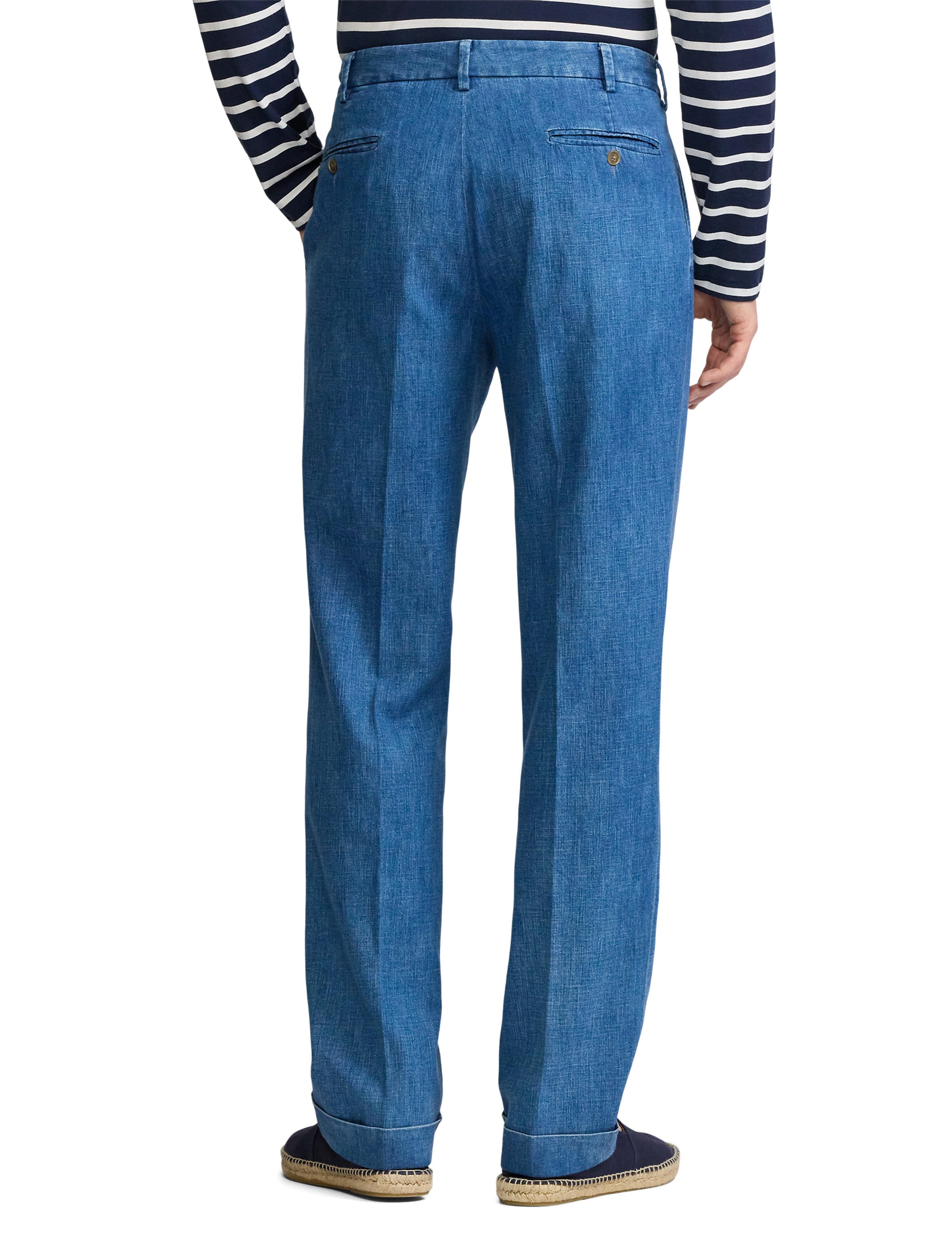 Pantalon Glenn fait main en denim - Shore Indigo