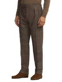 Costume Kent en laine - Vintage Cream & Black Blue Orange Deco