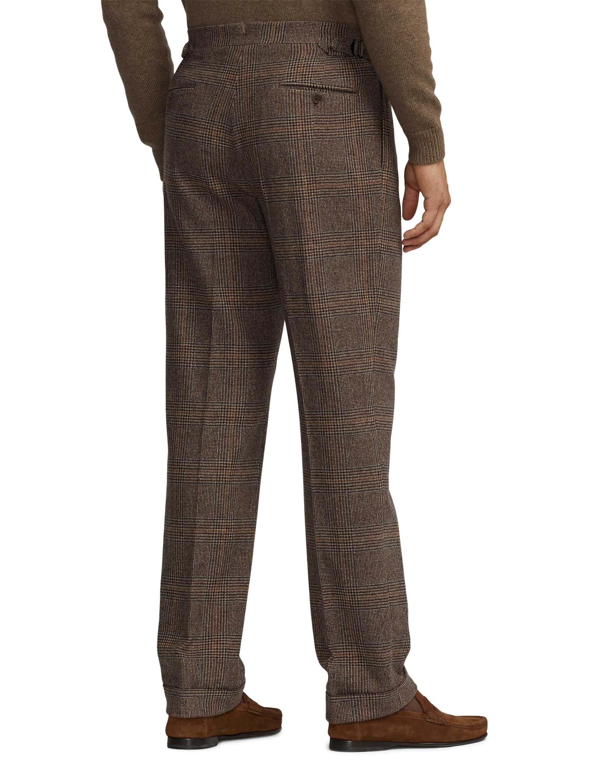 Costume Kent en laine - Vintage Cream & Black Blue Orange Deco