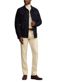 Veste de treillis Crawford en daim - Classic Chairman Navy