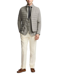Veste Kent en cachemire - Light Grey & Multicolore