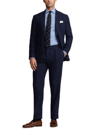 Veste Kent à chevrons en laine - Navy