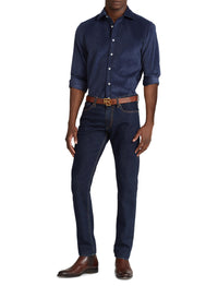 Jean slim stretch lisière selvedge - Bleu