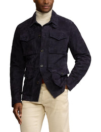 Veste de treillis Crawford en daim - Classic Chairman Navy
