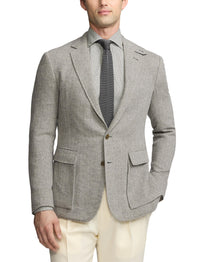 Veste Kent en cachemire - Light Grey & Multicolore