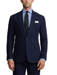 Veste Kent à chevrons en laine - Navy