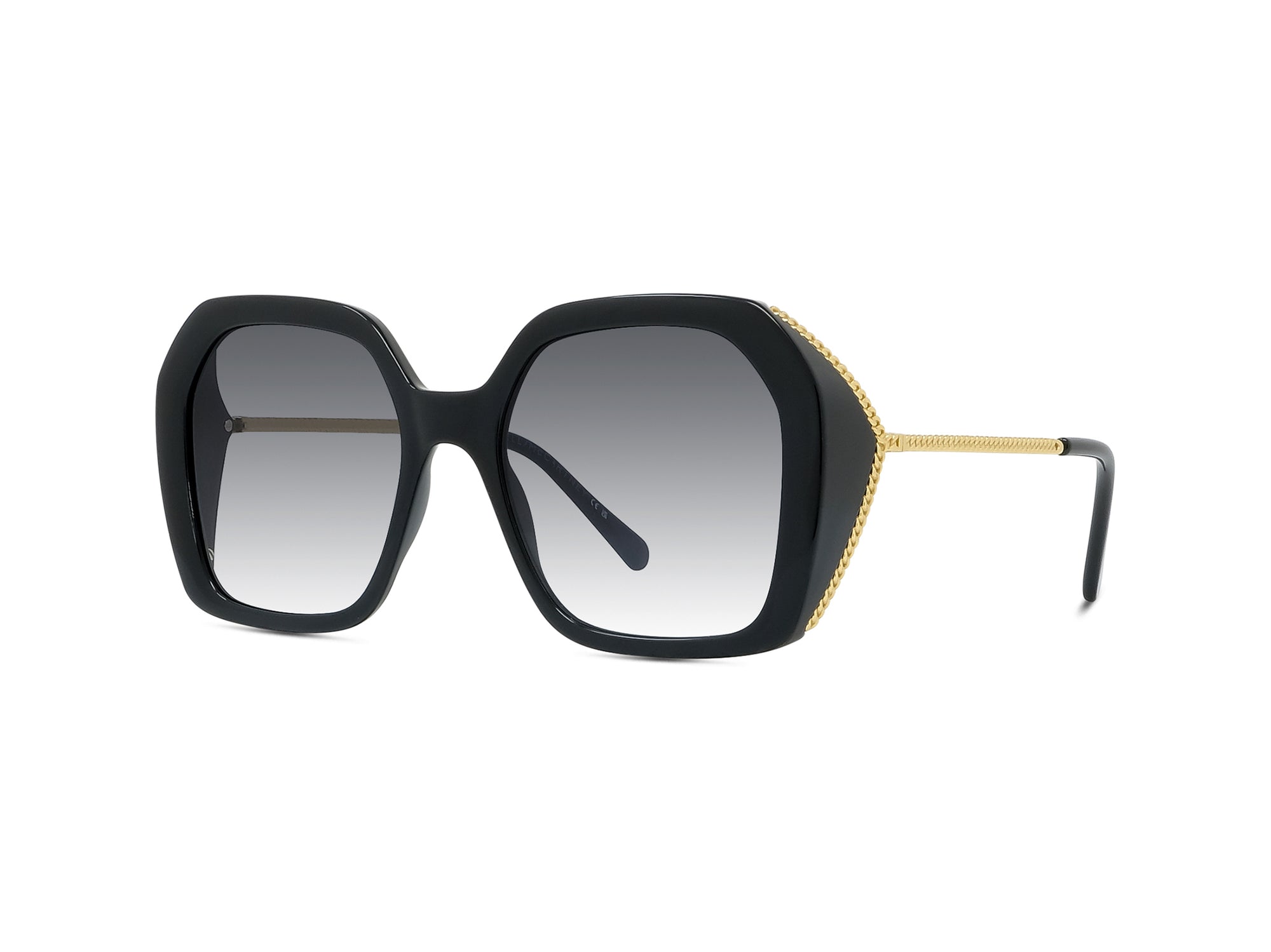 Sunglasses Falabella - Shiny Black  & Gradient Smoke
