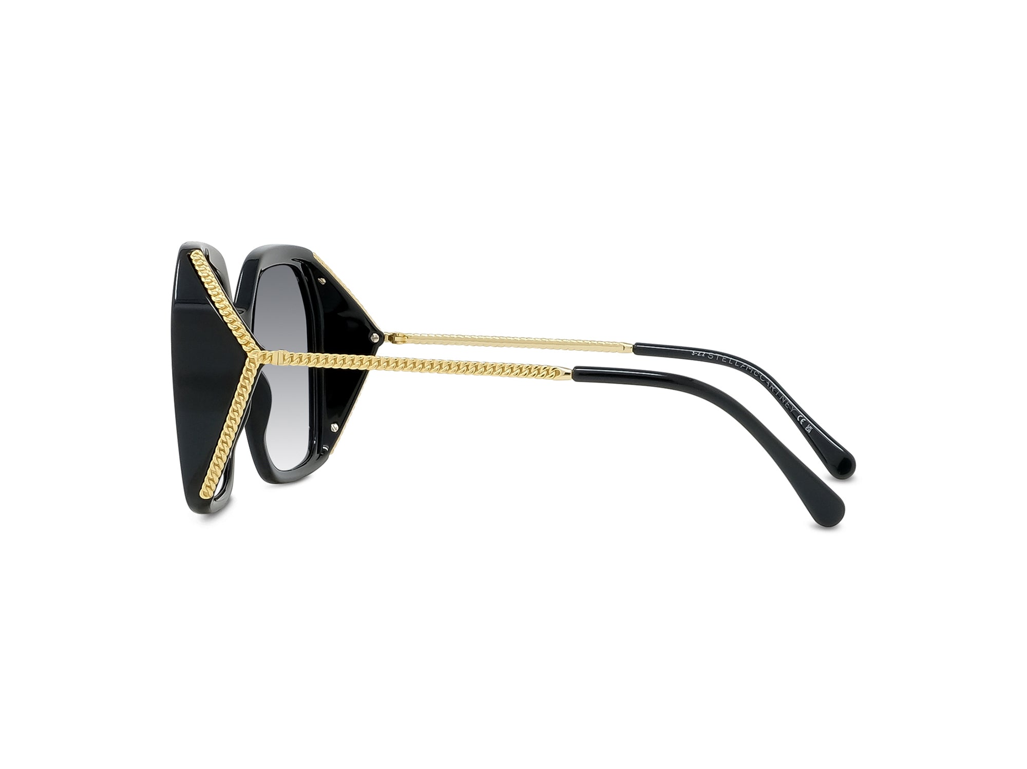 Sunglasses Falabella - Shiny Black  & Gradient Smoke