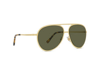 Sunglasses Pilot - Shiny Endura Gold & Green