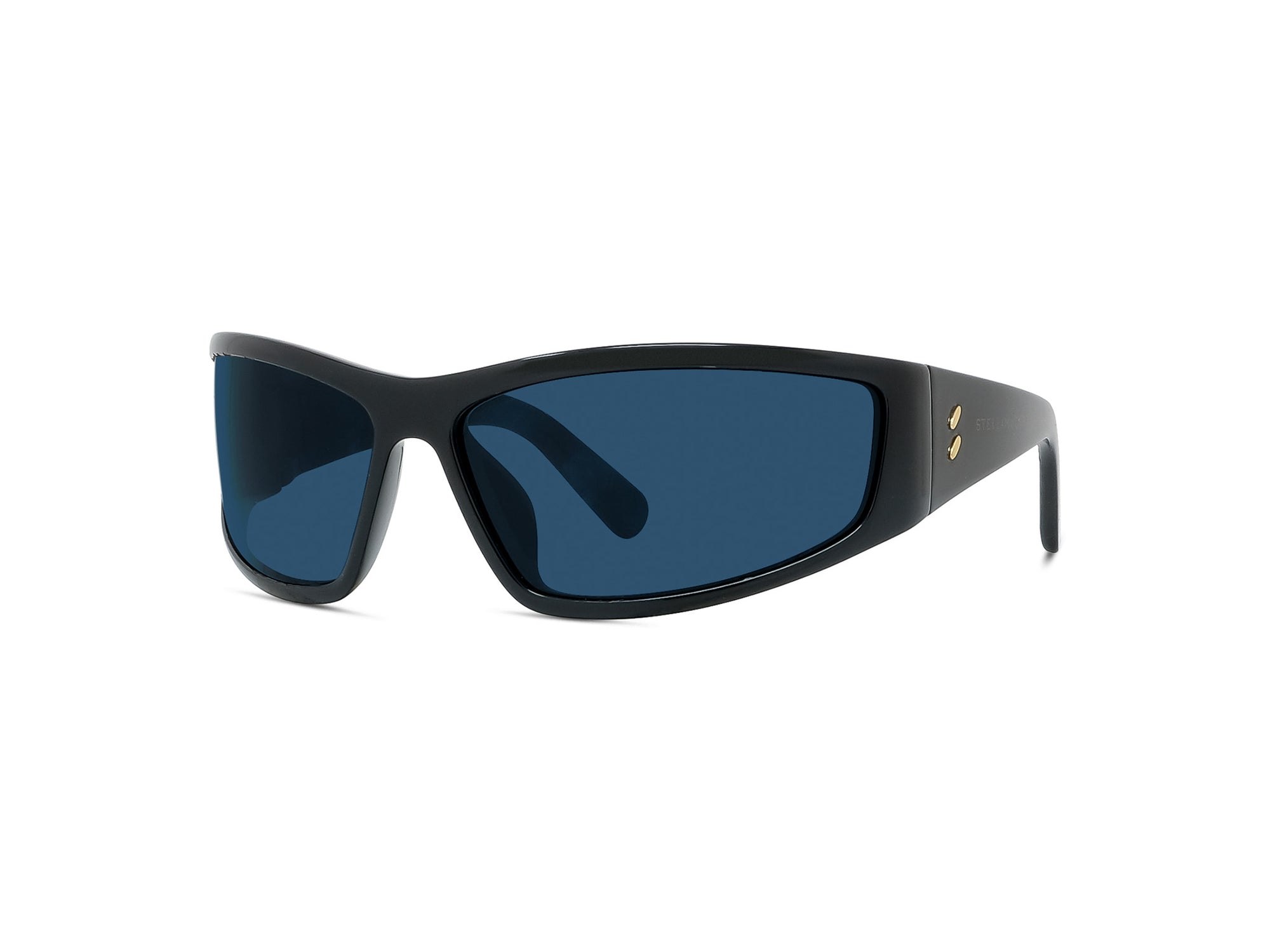 Sunglasses Runway - Shiny Black  & Blue