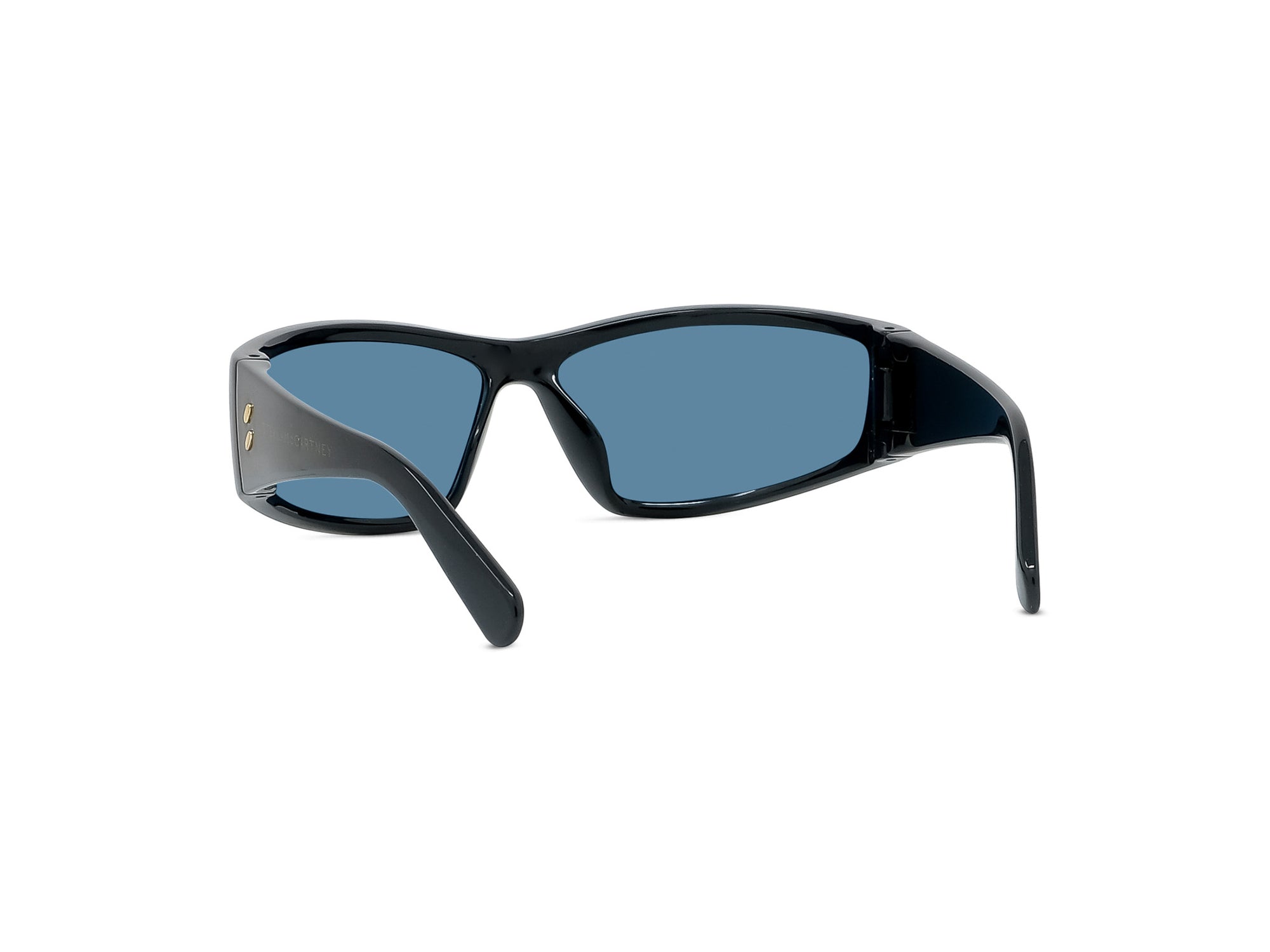 Sunglasses Runway - Shiny Black  & Blue