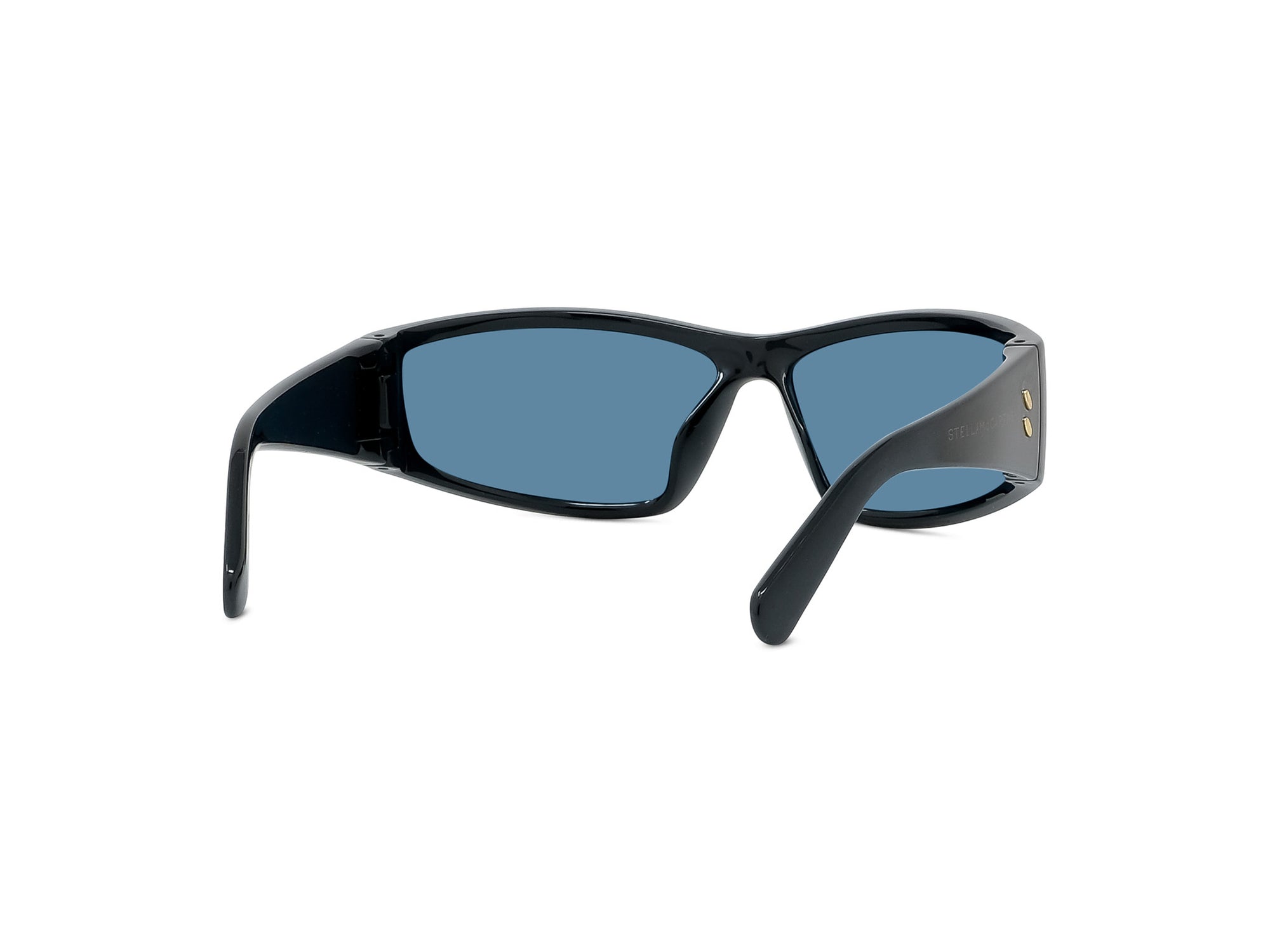 Sunglasses Runway - Shiny Black  & Blue