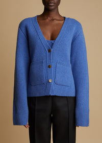 Cardigan Scarlet en cachemire - Sky Blue