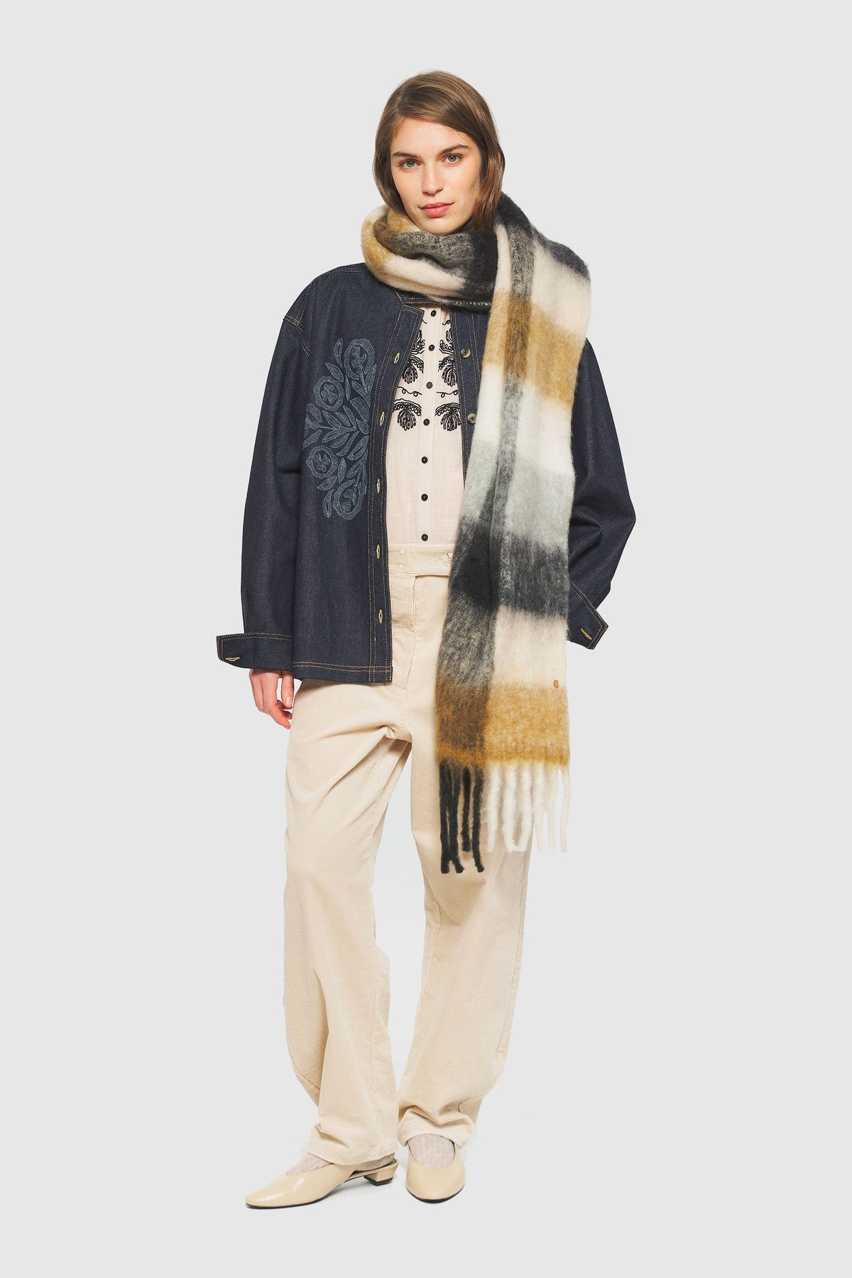 Echarpe Scarves - Black & Brown