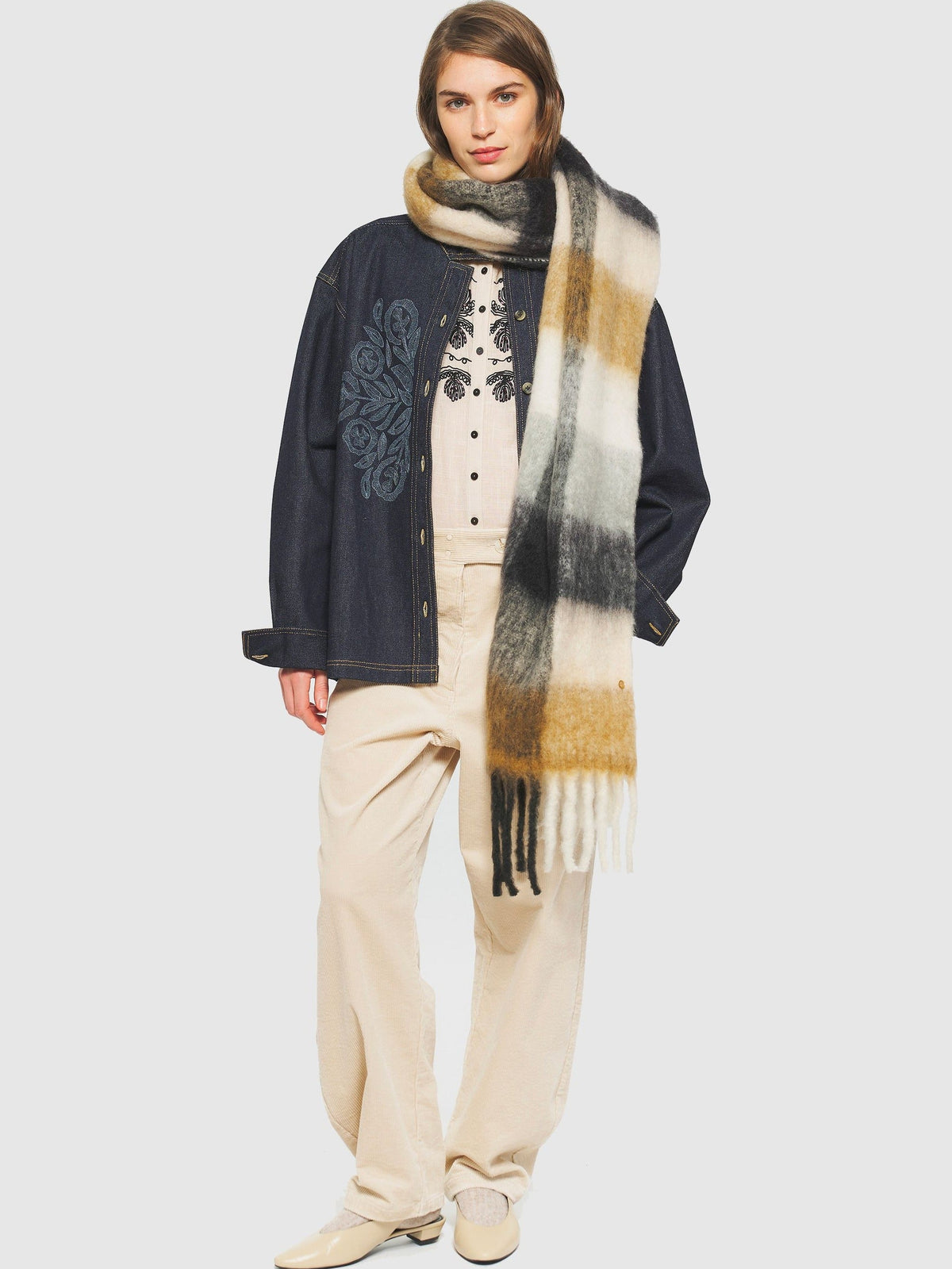 Echarpe Scarves - Black & Brown