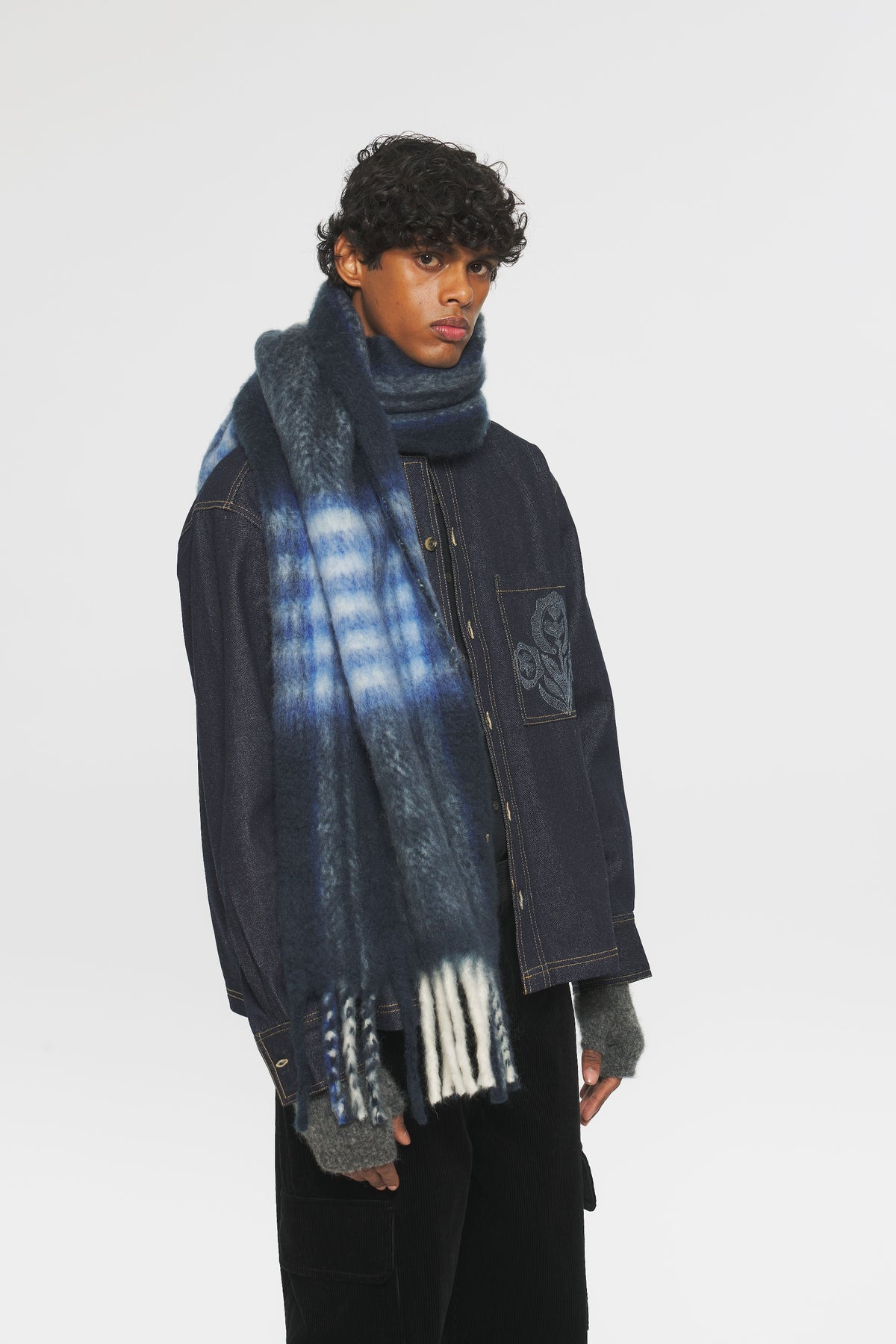 Echarpe Scarves - Navy & Black