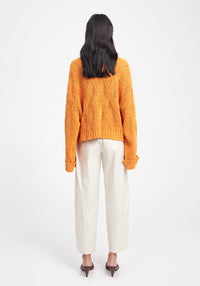 Cardigan Scott rustique - Orange
