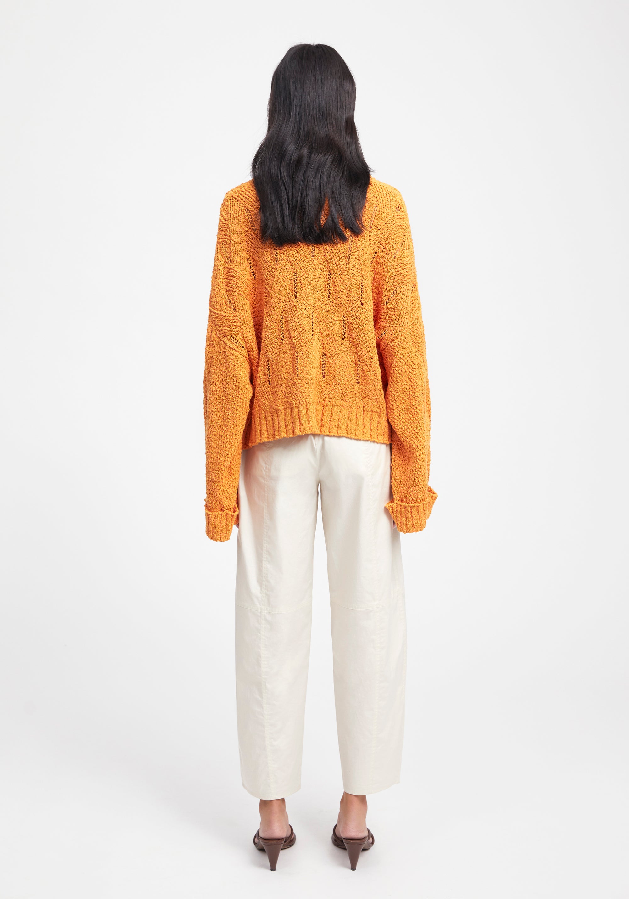 Cardigan Scott rustique - Orange