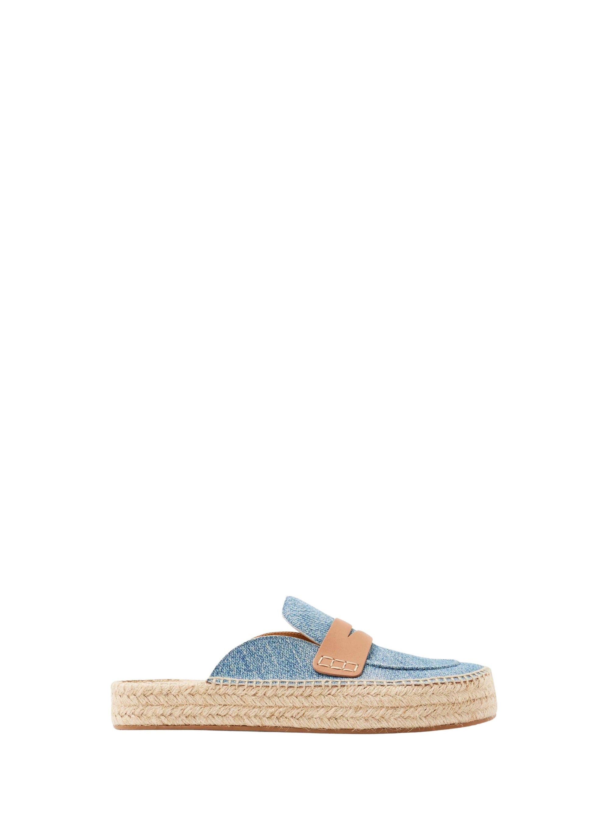 Mocassin Espadrille À Lacets M - Blue