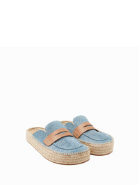 Mocassin Espadrille À Lacets M - Blue