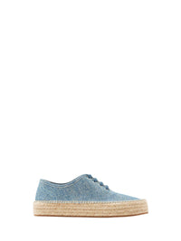 Espadrille À Lacets F - Blue