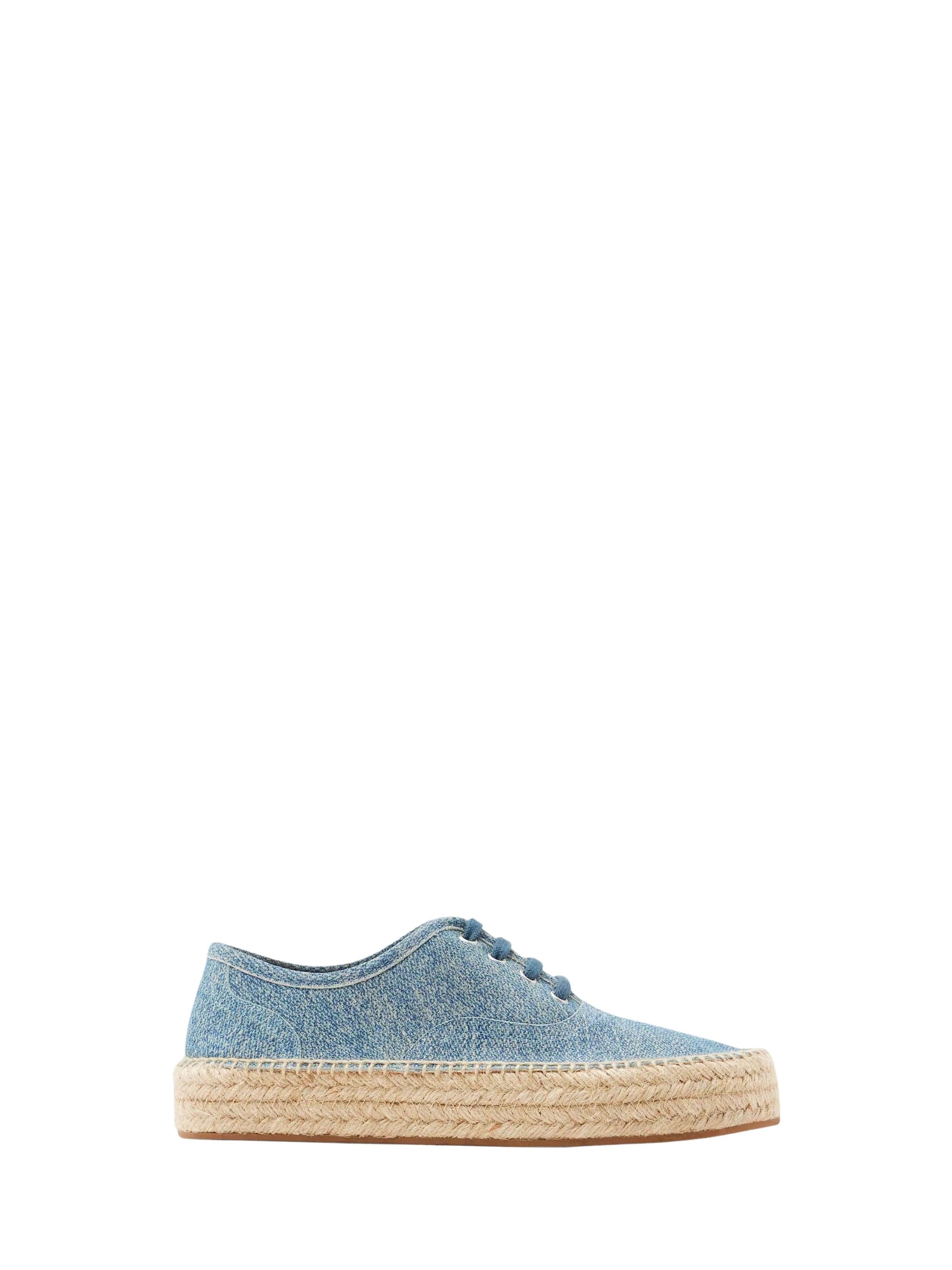 Espadrille À Lacets F - Blue