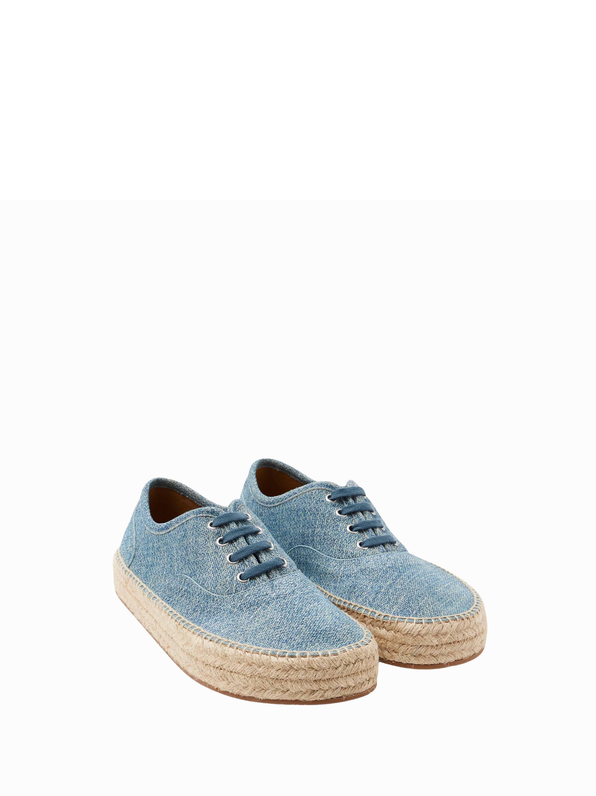 Espadrille À Lacets F - Blue