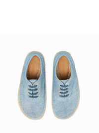 Espadrille À Lacets F - Blue