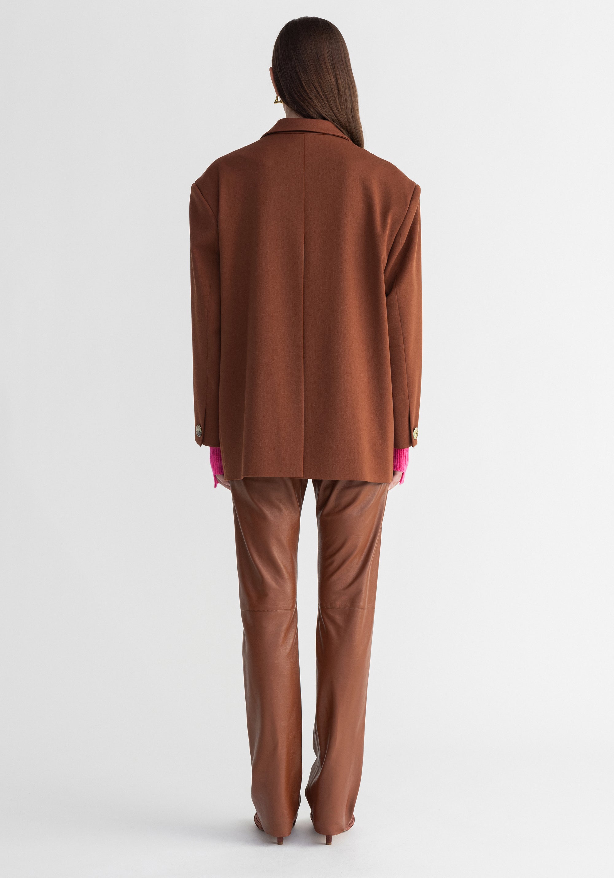 Blazer Search oversize avec boutons - Rust