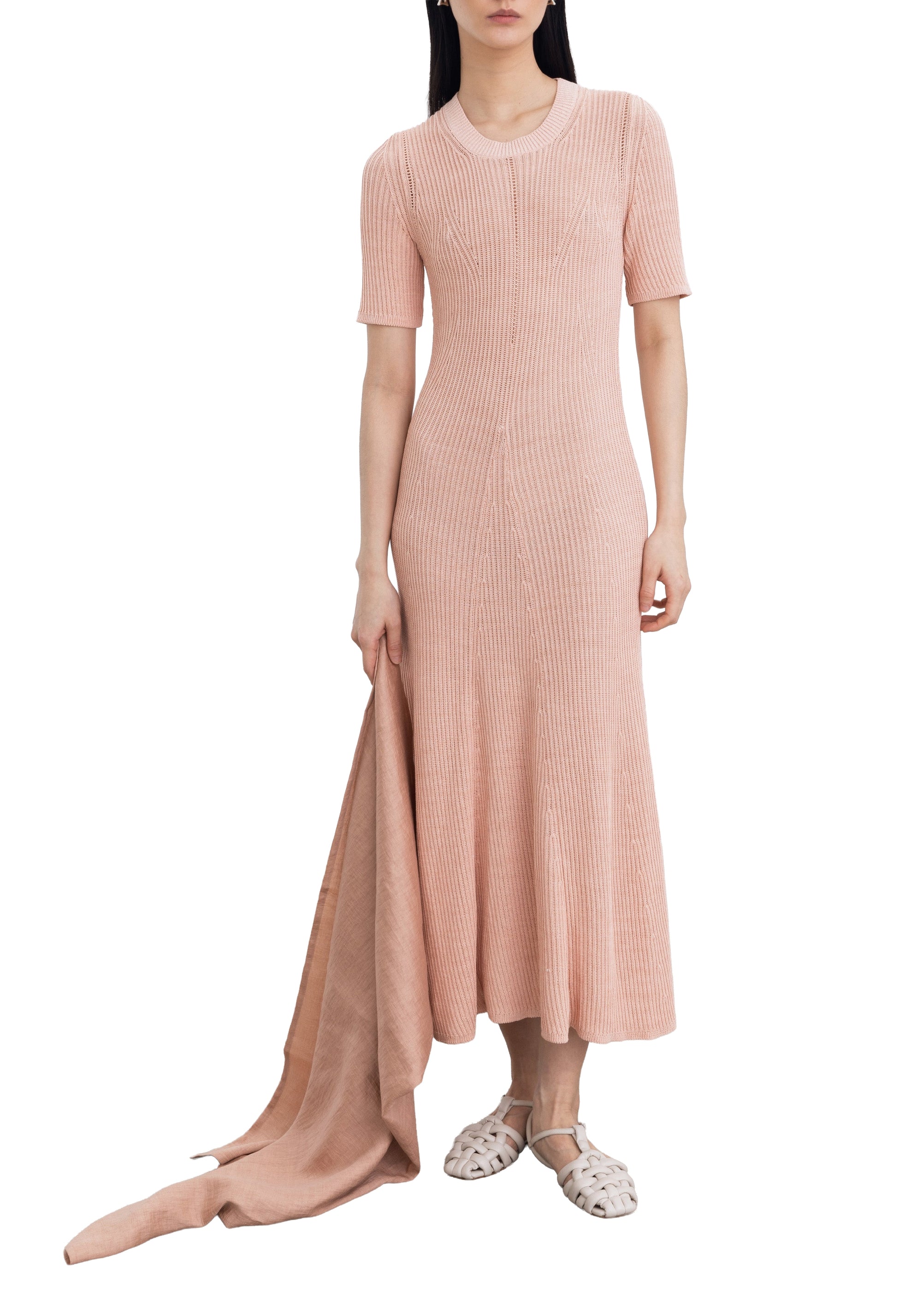 Robe midi Selkie - Apricot
