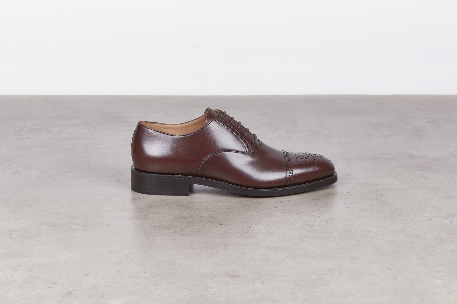 4qty NEW / Richelieu SEPIA BOX CUIR - Noisette