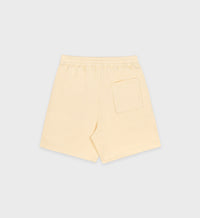 Serif Logo Soft Gym Short - Almond & Navy