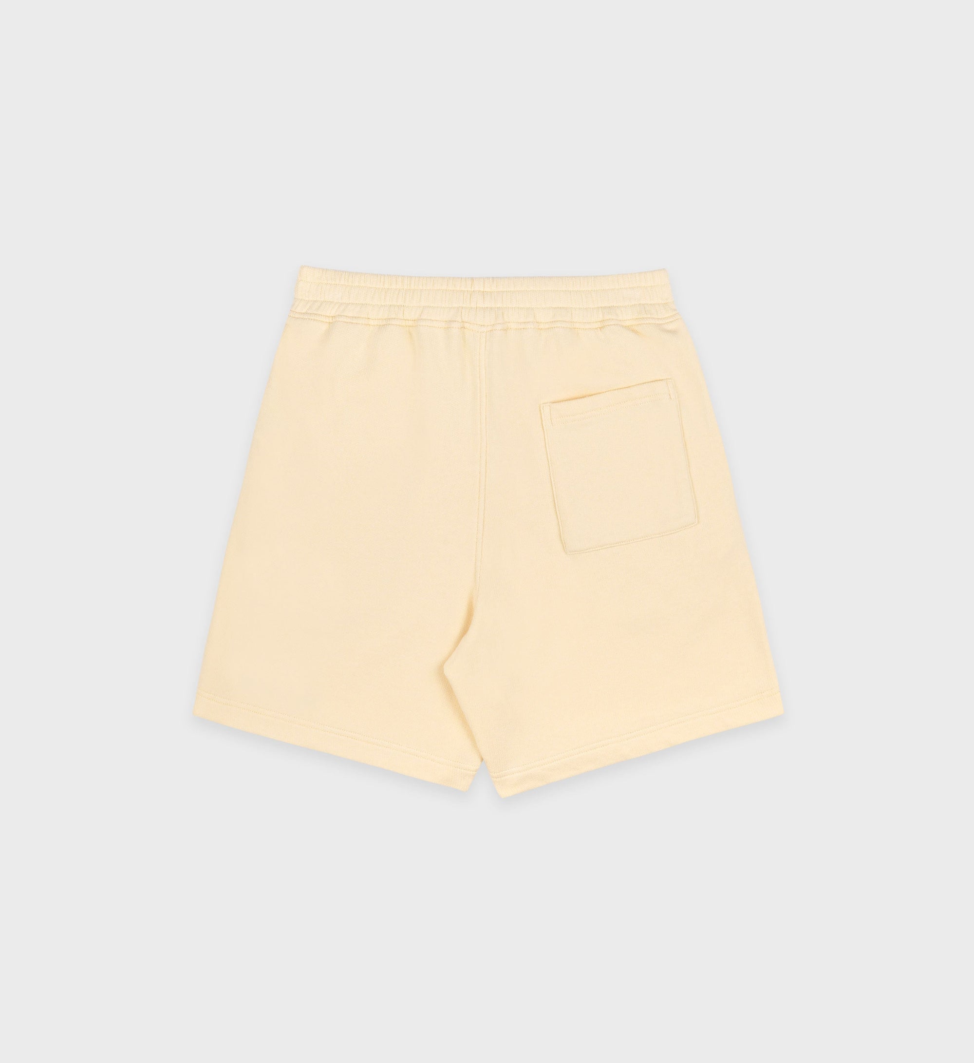 Serif Logo Soft Gym Short - Almond & Navy