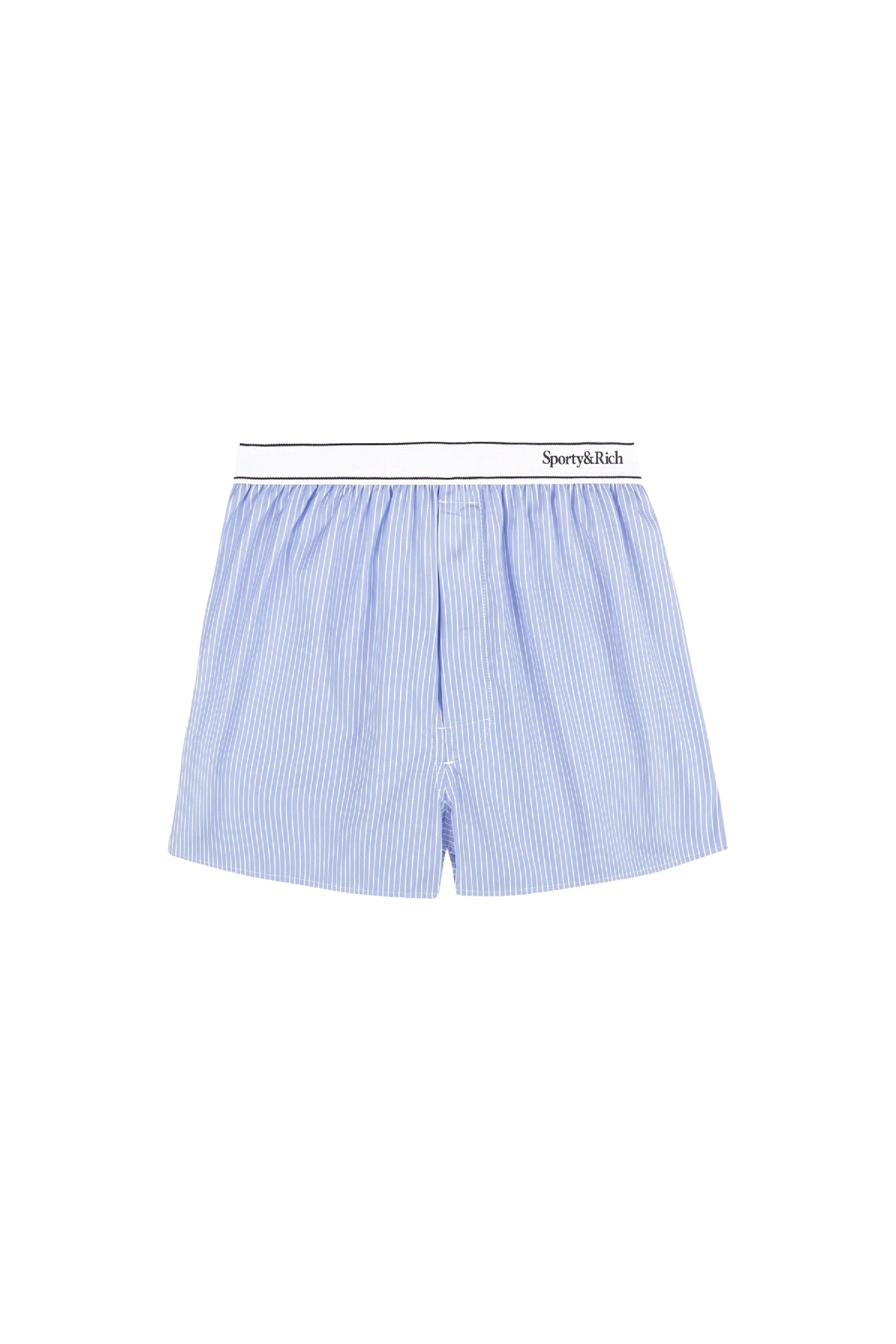 Short boxer Script à rayures - Light Blue Striped