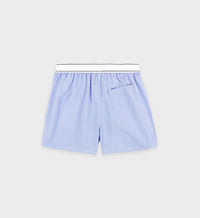 Short boxer Script à rayures - Light Blue Striped