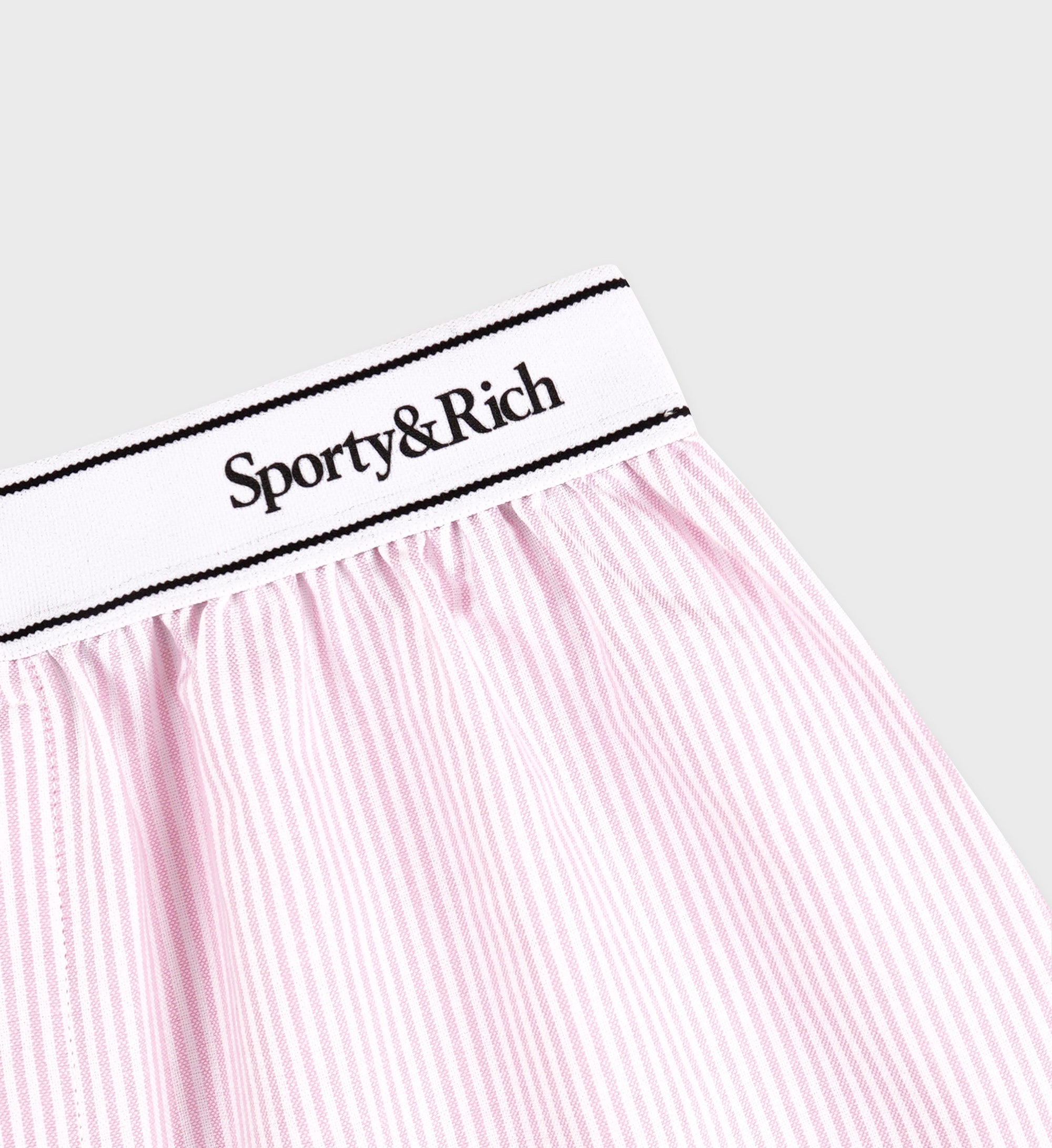 Striped boxer shorts - Pink & White Stripe