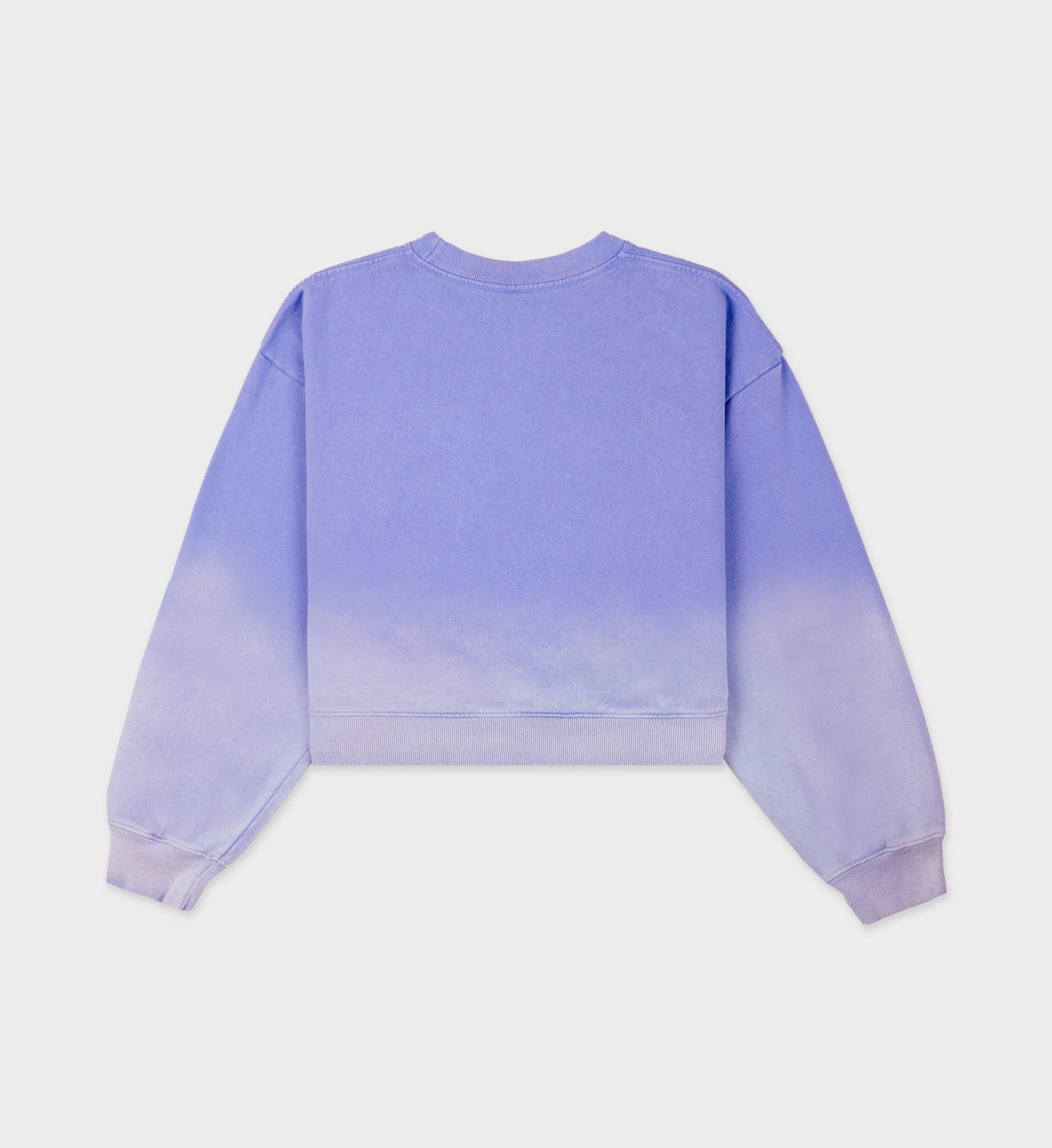 Script sweatshirt with embroidery - Dip Dye Blue