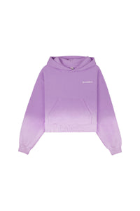 Sweat à capuche Script à broderie - Dip Dye Purple