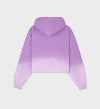 Sweat à capuche Script à broderie - Dip Dye Purple