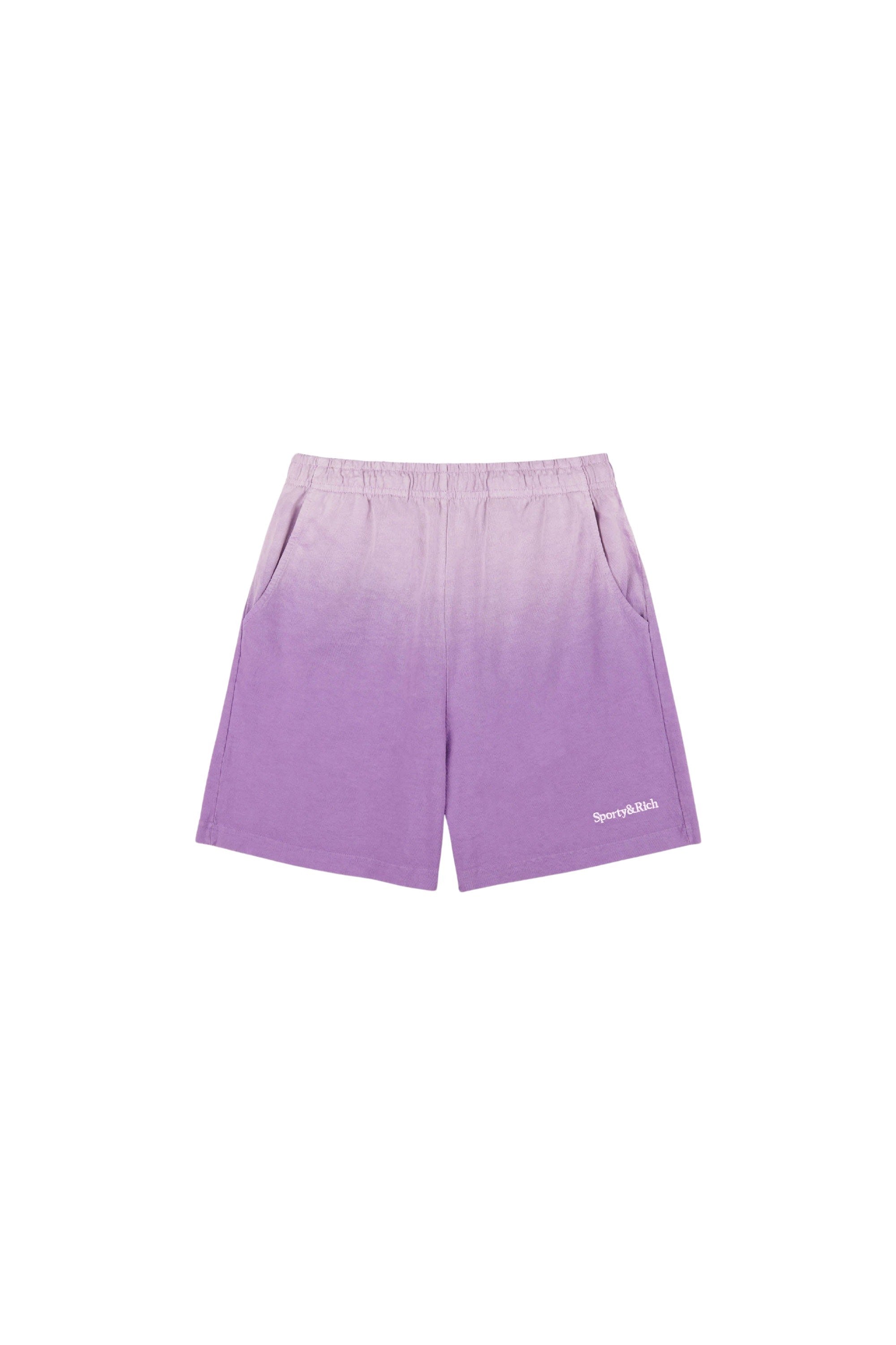 Short Script à broderie - Dip Dye Purple