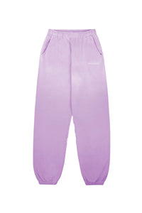 Script sweatpants with embroidery - Dip Dye Purple