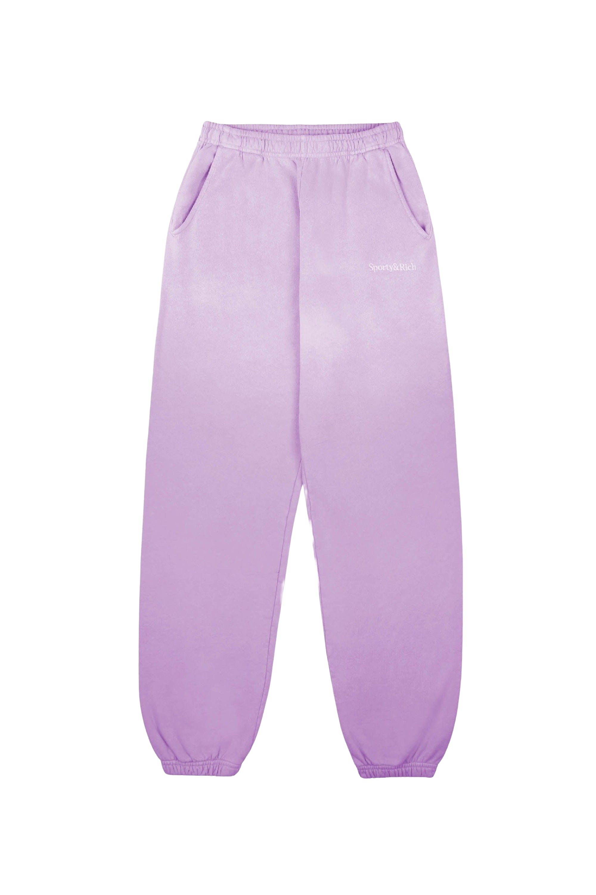 Script sweatpants with embroidery - Dip Dye Purple