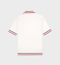 Polo Script avec logo - White