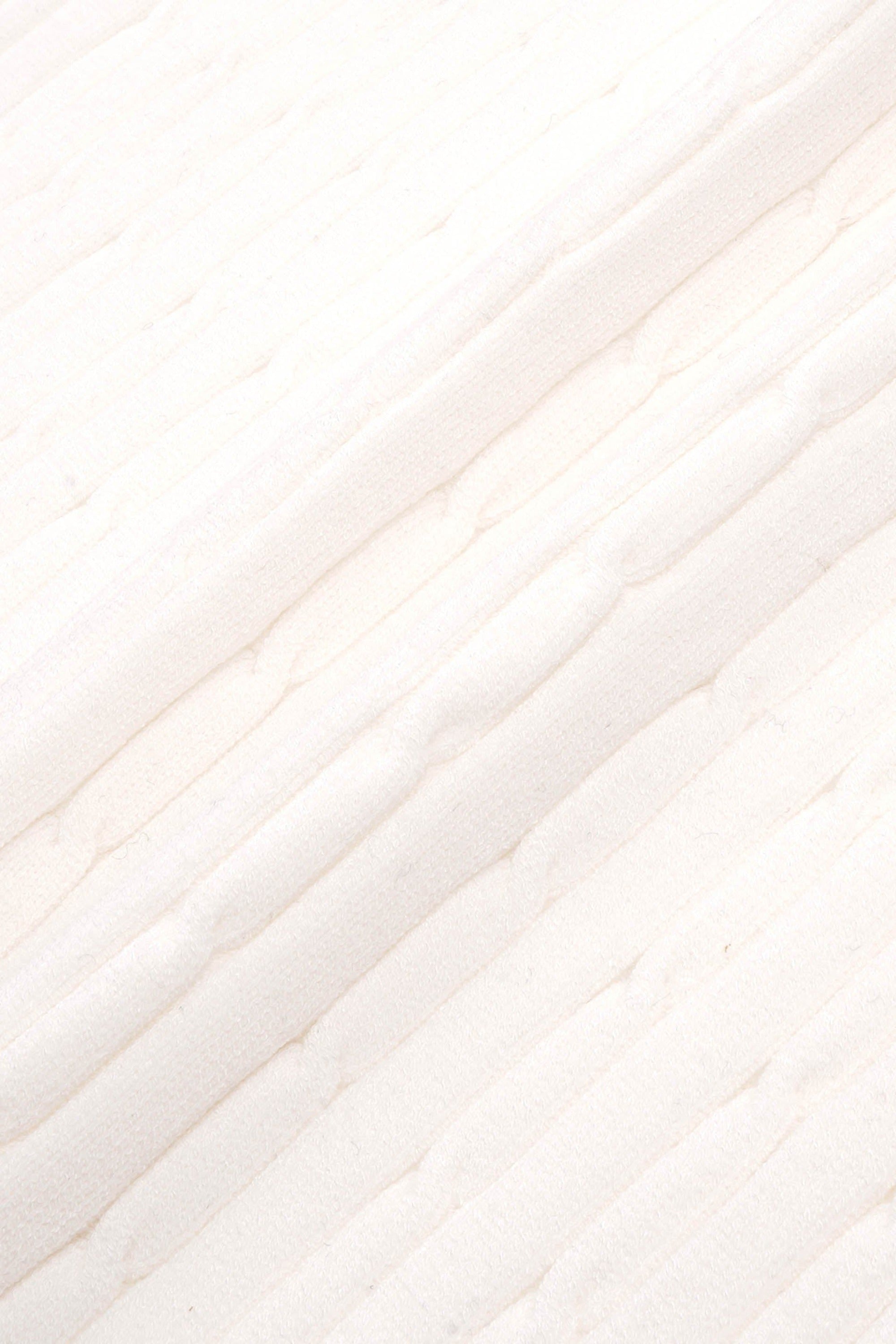 Serif Logo Mini Cable Polo - Off White & Navy & Red