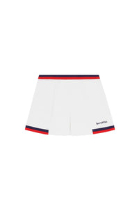 Jupe Script avec logo - White & Navy & Red
