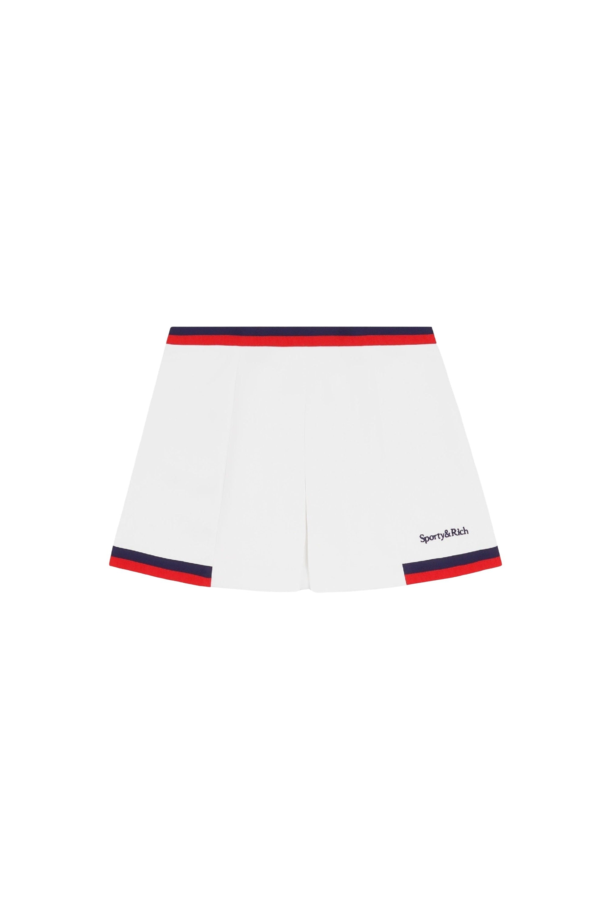 Jupe Script avec logo - White & Navy & Red