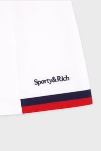 Jupe Script avec logo - Blanc & Bleu Marine & Rouge