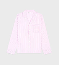 Serif Logo Pyjama Shirt - Lilac Striped
