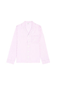 Serif Logo Pyjama Shirt - Lilac Striped