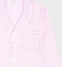 Serif Logo Pyjama Shirt - Lilac Striped